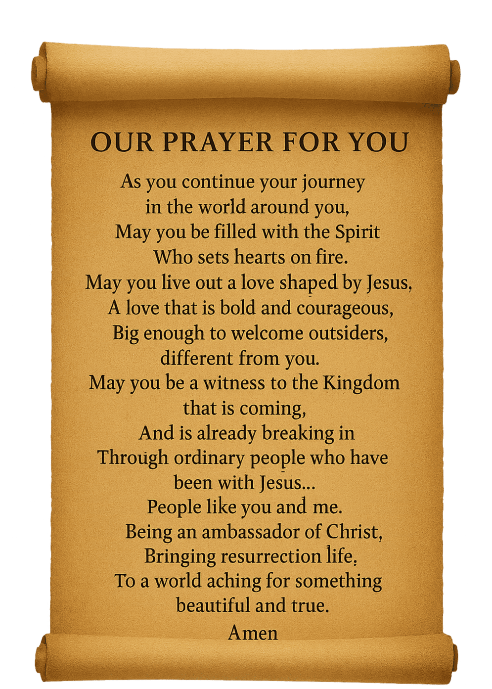 Benediction — Our Prayer For You