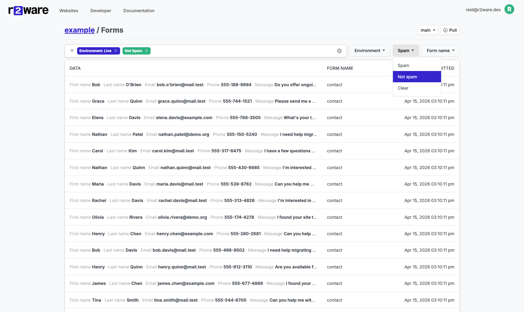 Spam filter