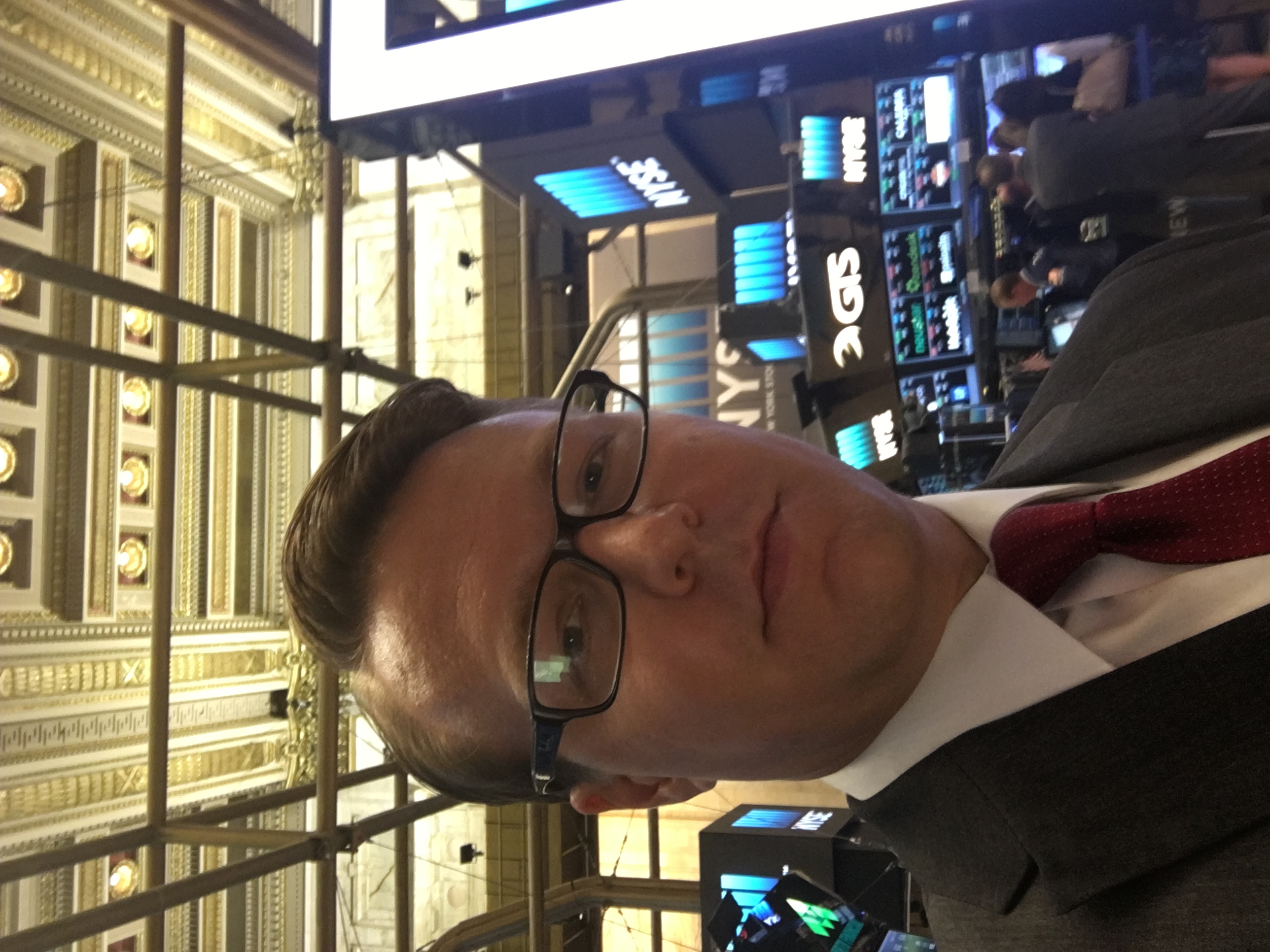 Selfie on the floor at NYSE